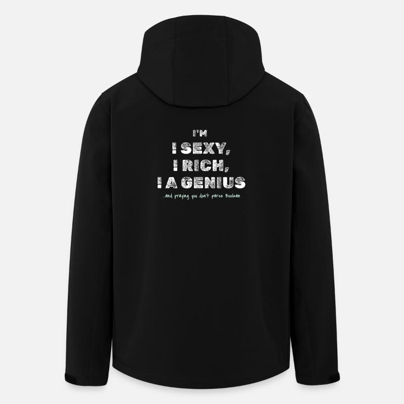 Boolean Joke – Funny Dev Tee - Men’s Recycled Softshell Jacket by Stanley/Stella - black