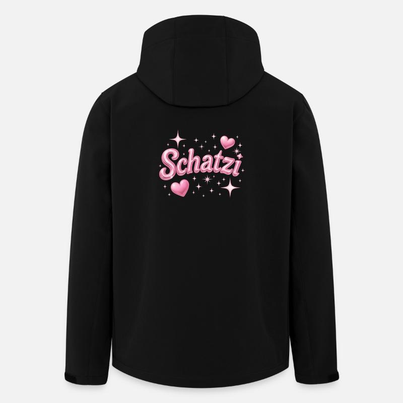 schatzi / Y2K Style - Recycelte Männer Softshell-Jacke von Stanley/Stella - Schwarz