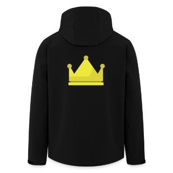 Couronne - Veste softshell homme en polyester recyclé Stanley/Stella - noir - Dos - AI Model Male 185 light (185cm)