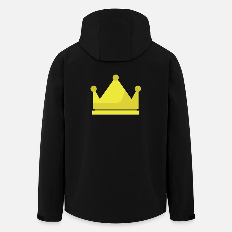 Krone - Recycelte Männer Softshell-Jacke von Stanley/Stella - Schwarz