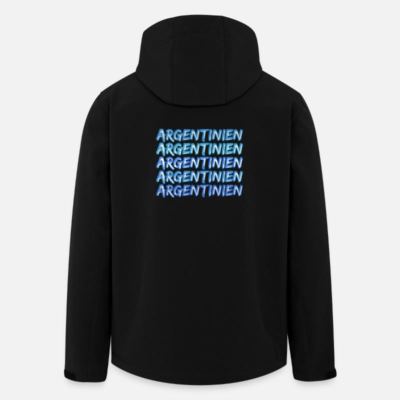 Geschenk für Argentinien - Recycelte Männer Softshell-Jacke von Stanley/Stella - Schwarz