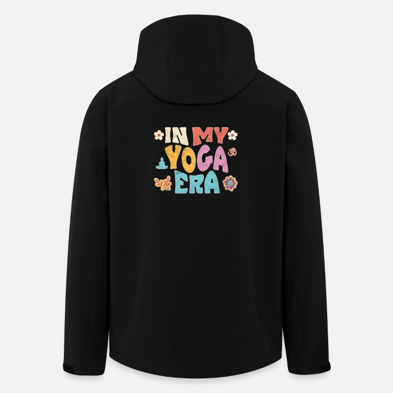 À l’époque du yoga - Veste softshell homme en polyester recyclé Stanley/Stella - noir