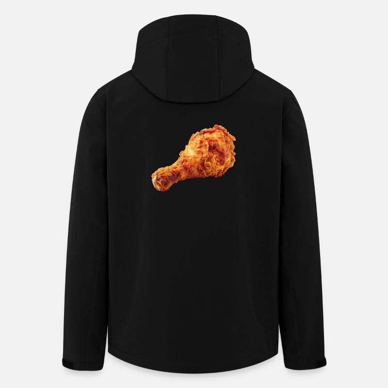 Fried Chicken Wing Fast Food - Men’s Recycled Softshell Jacket by Stanley/Stella - black