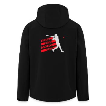 Baseball Season Is The Best Season Fan Game Sports - Men’s Recycled Softshell Jacket by Stanley/Stella - black - Back - AI Model Male 185 light (185cm)