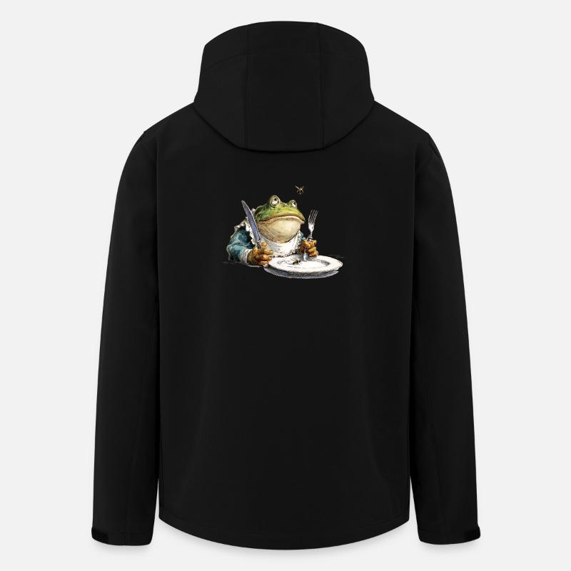 Kitchen frog with plate - Men’s Recycled Softshell Jacket by Stanley/Stella - black