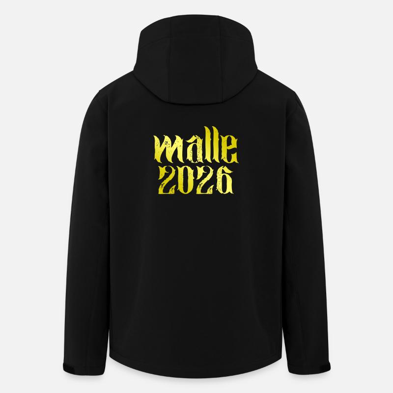 Malle 2026 - Recycelte Männer Softshell-Jacke von Stanley/Stella - Schwarz