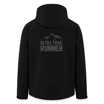 Ultra Trail Runner - Recycelte Männer Softshell-Jacke von Stanley/Stella - Schwarz - Hinten - AI Model Male 185 light (185cm)