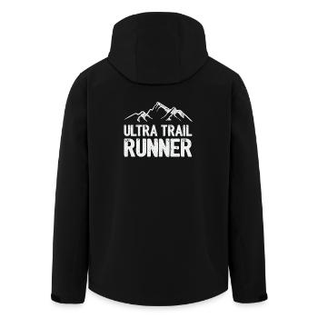 Ultra Trail Runner - Recycelte Männer Softshell-Jacke von Stanley/Stella - Schwarz - Hinten - AI Model Male 185 light (185cm)