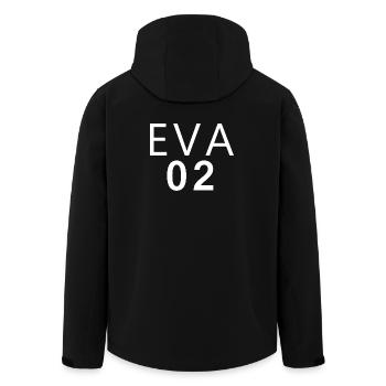 Dschungel 2026 Karneval Kostüm Eva - Recycelte Männer Softshell-Jacke von Stanley/Stella - Schwarz - Hinten - AI Model Male 185 light (185cm)