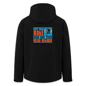 VTT VTT Vélo de Parole Descendance VTT - Veste softshell homme en polyester recyclé Stanley/Stella - noir - Dos - AI Model Male 185 light (185cm)