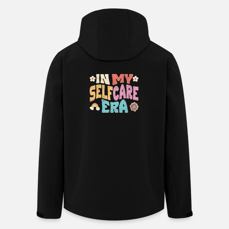 À mon époque de l’auto-soin - Veste softshell homme en polyester recyclé Stanley/Stella - noir