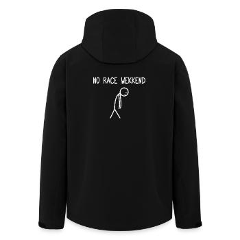 No race weekend Car lover car guy mechanic - Recycelte Männer Softshell-Jacke von Stanley/Stella - Schwarz - Hinten - AI Model Male 185 light (185cm)