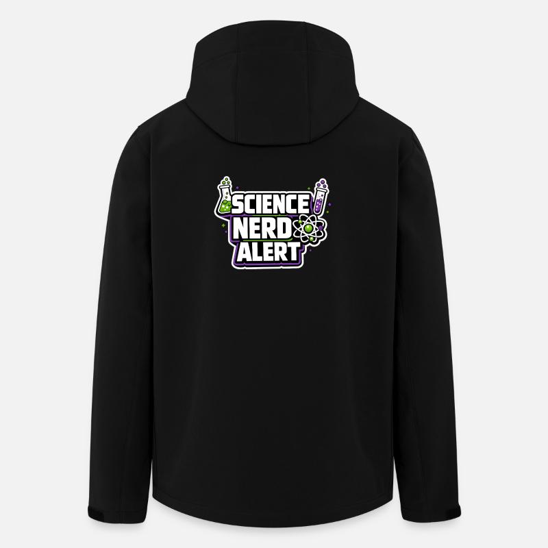 Nerd scientifique Motif d’alerte - Veste softshell homme en polyester recyclé Stanley/Stella - noir