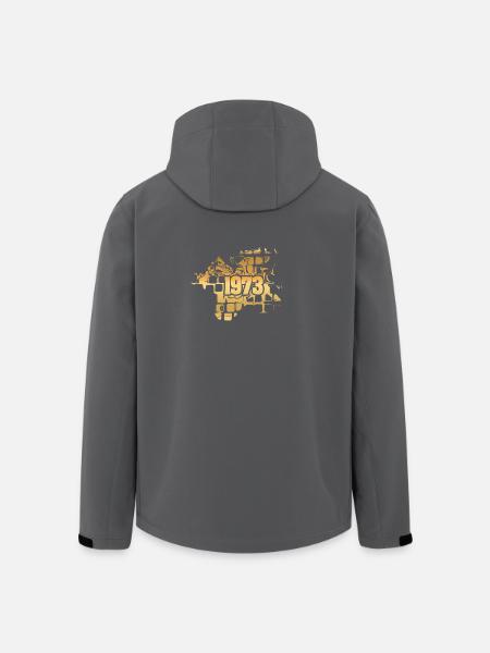 Opa 1973 - Recycelte Männer Softshell-Jacke von Stanley/Stella - Schwarz