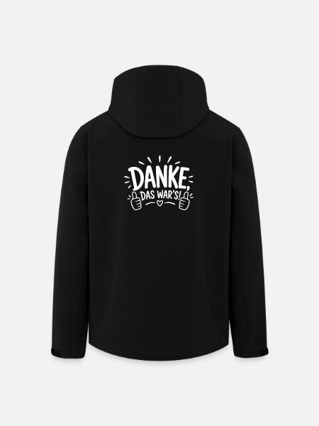 Danke, das war's! - Recycelte Männer Softshell-Jacke von Stanley/Stella - Schwarz