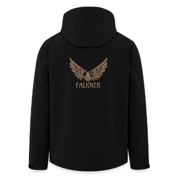 Falkner Adler Falke Falknerei Geschenk - Recycelte Männer Softshell-Jacke von Stanley/Stella - Schwarz - Hinten - AI Model Male 185 light (185cm)