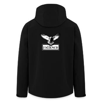 Falkner Adler Falke Falknerei Schild - Recycelte Männer Softshell-Jacke von Stanley/Stella - Schwarz - Hinten - AI Model Male 185 light (185cm)