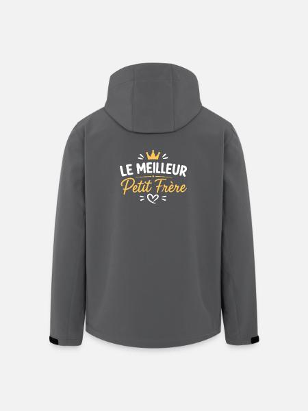 Meilleur Petit Frère Couronné - Veste softshell homme en polyester recyclé Stanley/Stella - noir