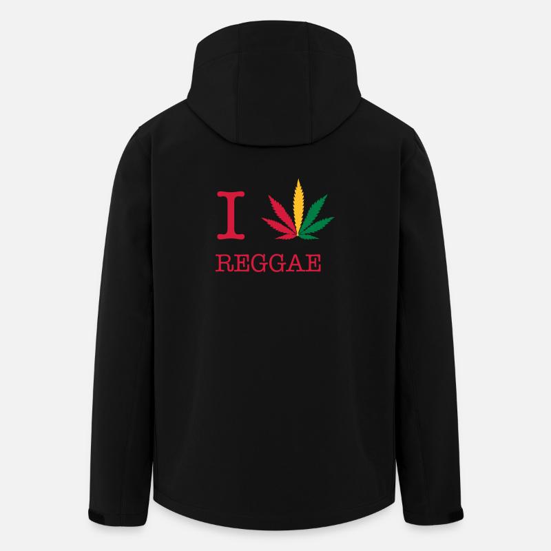 reggae - Recycelte Männer Softshell-Jacke von Stanley/Stella - Schwarz