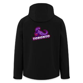 Toronto Dino Basketball Fan Streetwear Shirt - Men’s Recycled Softshell Jacket by Stanley/Stella - black - Back - AI Model Male 185 light (185cm)