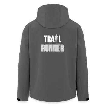 Coureur de trail - Veste softshell homme en polyester recyclé Stanley/Stella - charbon - Dos - AI Model Male 185 light (185cm)