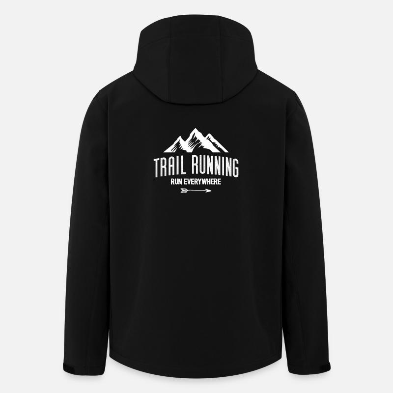 Trail Running – Run Everywhere - Men’s Recycled Softshell Jacket by Stanley/Stella - black