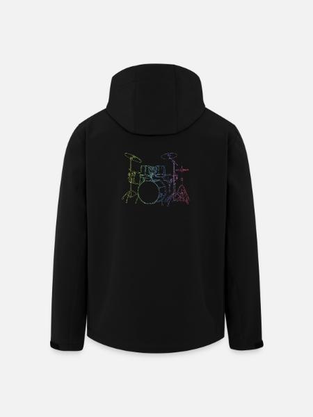 Drumset Sticks Drummer Drums Drummer - Men’s Recycled Softshell Jacket by Stanley/Stella - black