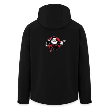 Père Noël Heavy Metal - Veste softshell homme en polyester recyclé Stanley/Stella - noir - Dos - AI Model Male 185 light (185cm)