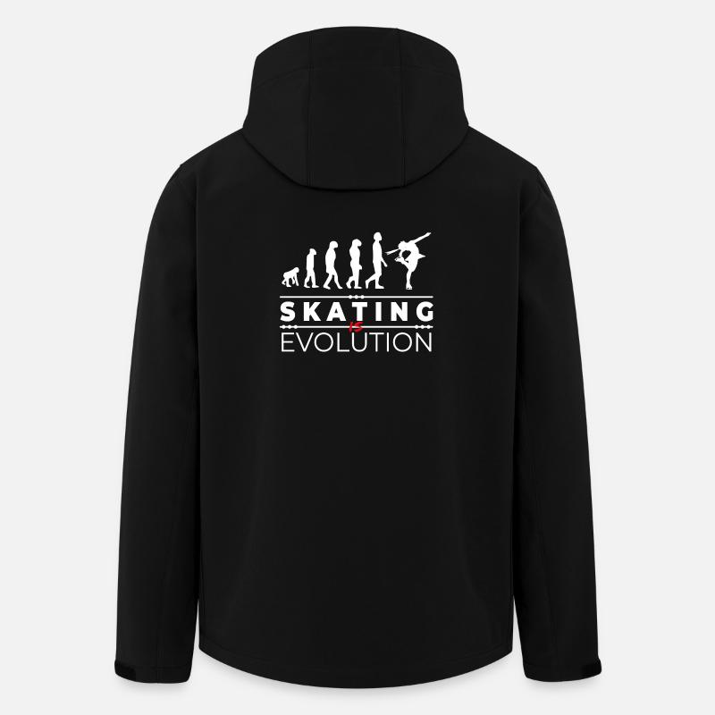 Skating is evolution - Message Humor Parodie - Recycelte Männer Softshell-Jacke von Stanley/Stella - Schwarz