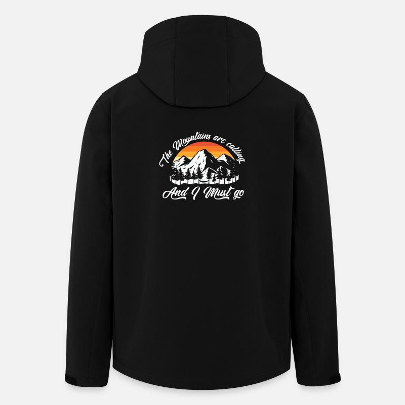 Berg, Wandern, Wandern - Recycelte Männer Softshell-Jacke von Stanley/Stella - Schwarz