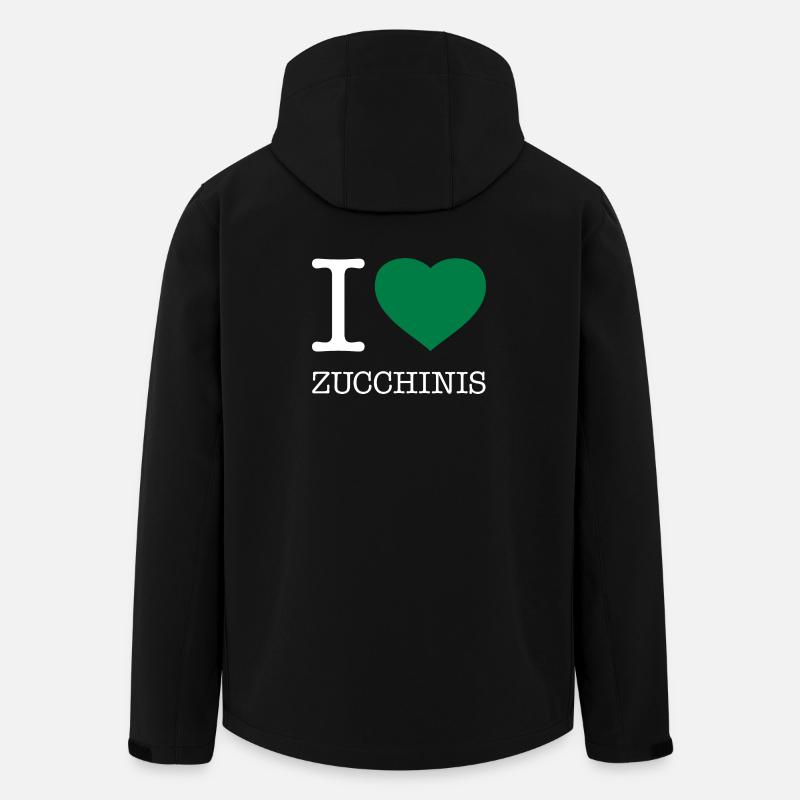 I LOVE ZUCCHINIS - Men’s Recycled Softshell Jacket by Stanley/Stella - black