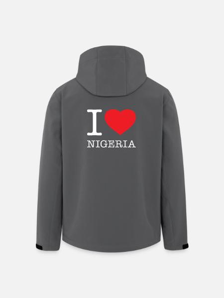 I LOVE NIGERIA - Men’s Recycled Softshell Jacket by Stanley/Stella - black