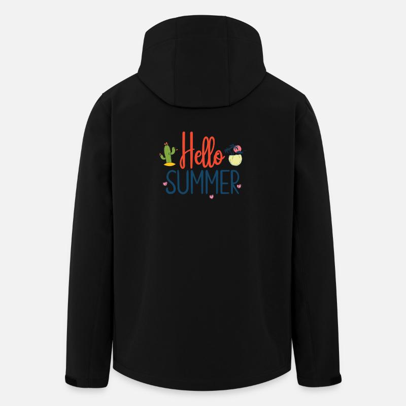 Hallo Sommer - Recycelte Männer Softshell-Jacke von Stanley/Stella - Schwarz