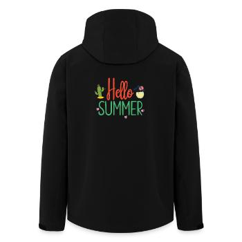 Bonjour l’été - Veste softshell homme en polyester recyclé Stanley/Stella - noir - Dos - AI Model Male 185 light (185cm)