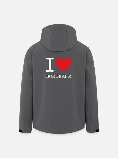 I LOVE BORDEAUX - Men’s Recycled Softshell Jacket by Stanley/Stella - black