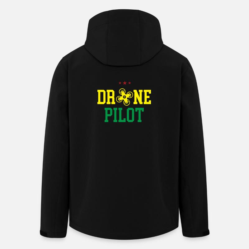 Pilote de drone - Veste softshell homme en polyester recyclé Stanley/Stella - noir