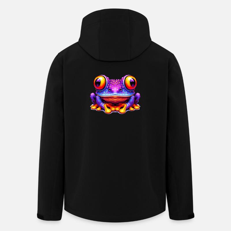 Frosch - Recycelte Männer Softshell-Jacke von Stanley/Stella - Schwarz