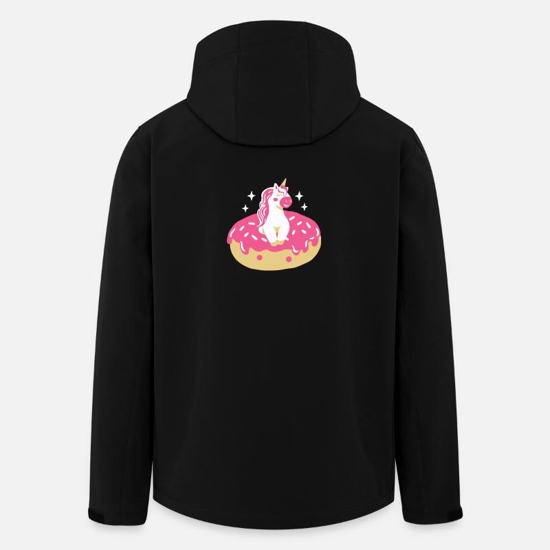Donut und Einhorn - Recycelte Männer Softshell-Jacke von Stanley/Stella - Schwarz