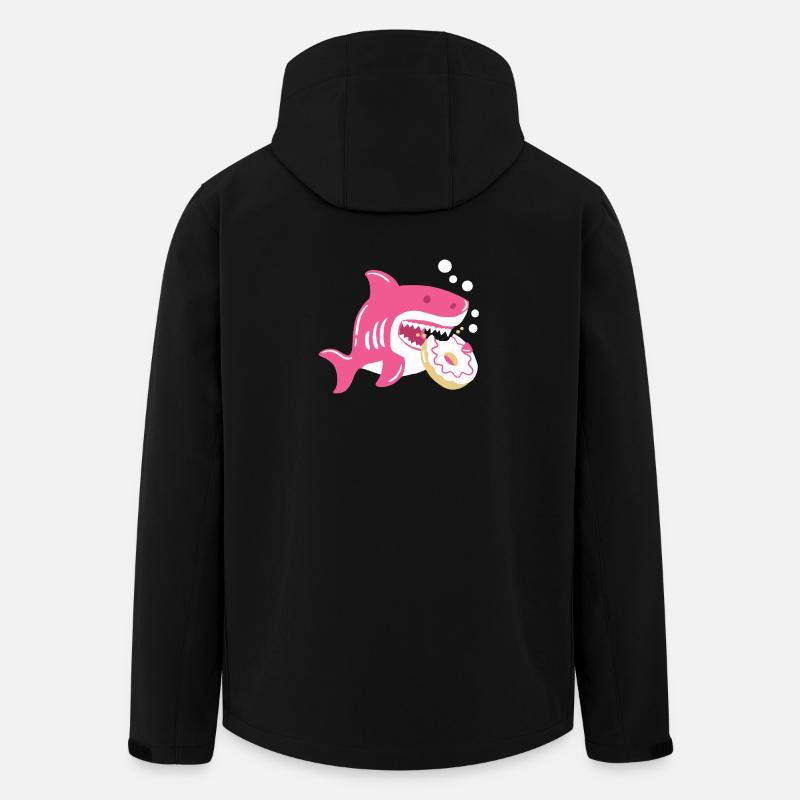 Donut und Hai - Recycelte Männer Softshell-Jacke von Stanley/Stella - Schwarz