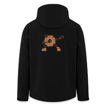 Dabbing Donut - Recycelte Männer Softshell-Jacke von Stanley/Stella - Schwarz - Hinten - AI Model Male 185 light (185cm)