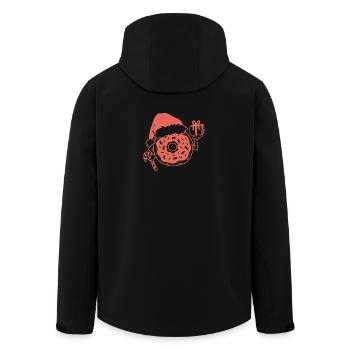 Donut Weihnachten - Recycelte Männer Softshell-Jacke von Stanley/Stella - Schwarz - Hinten - AI Model Male 185 light (185cm)