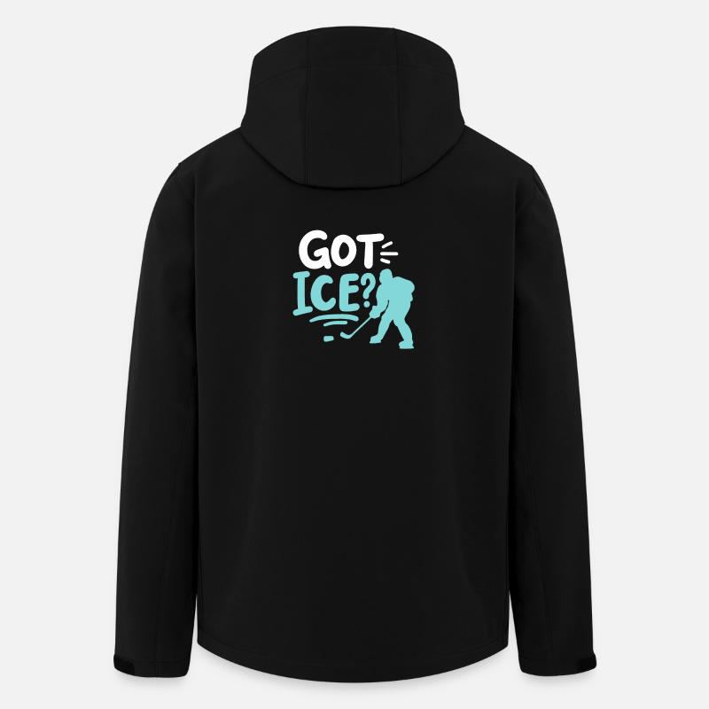 Eishockey - Recycelte Männer Softshell-Jacke von Stanley/Stella - Schwarz