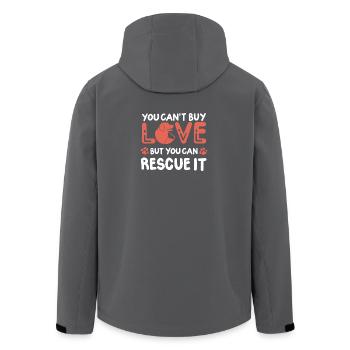 Hunderettung Hundeliebhaber - Recycelte Männer Softshell-Jacke von Stanley/Stella - Schwarz - Hinten - AI Model Male 185 light (185cm)