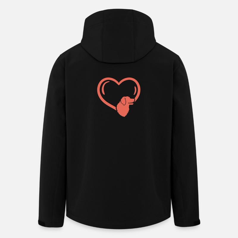 Hundeliebhaber Hundebesitzer - Recycelte Männer Softshell-Jacke von Stanley/Stella - Schwarz