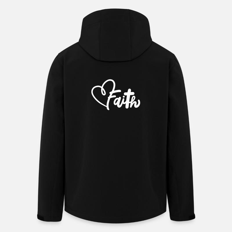 Christlich Glaube Religiös - Recycelte Männer Softshell-Jacke von Stanley/Stella - Schwarz