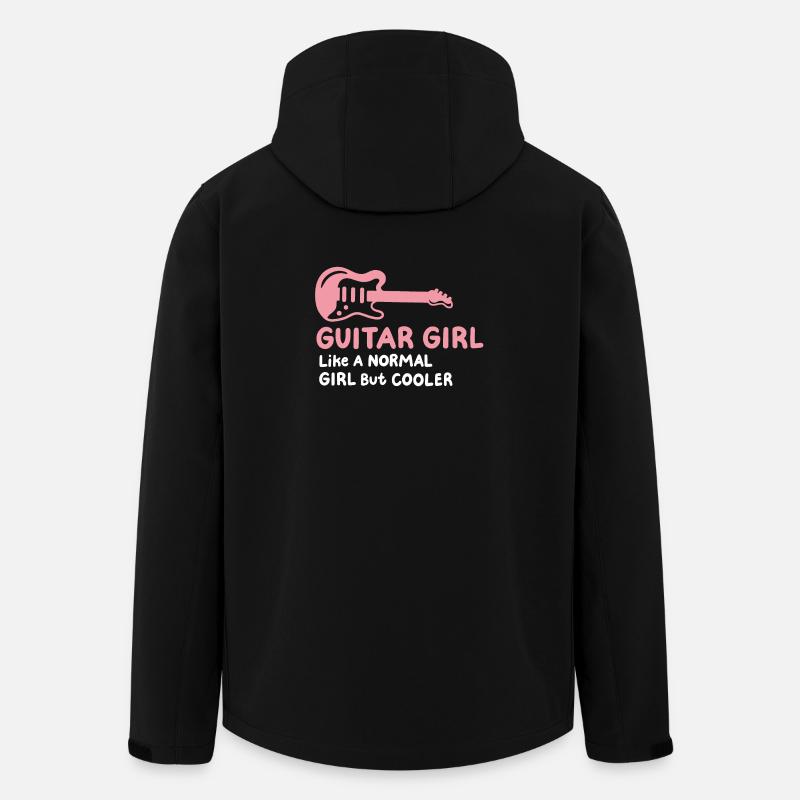 Gitarre Gitarristin - Recycelte Männer Softshell-Jacke von Stanley/Stella - Schwarz