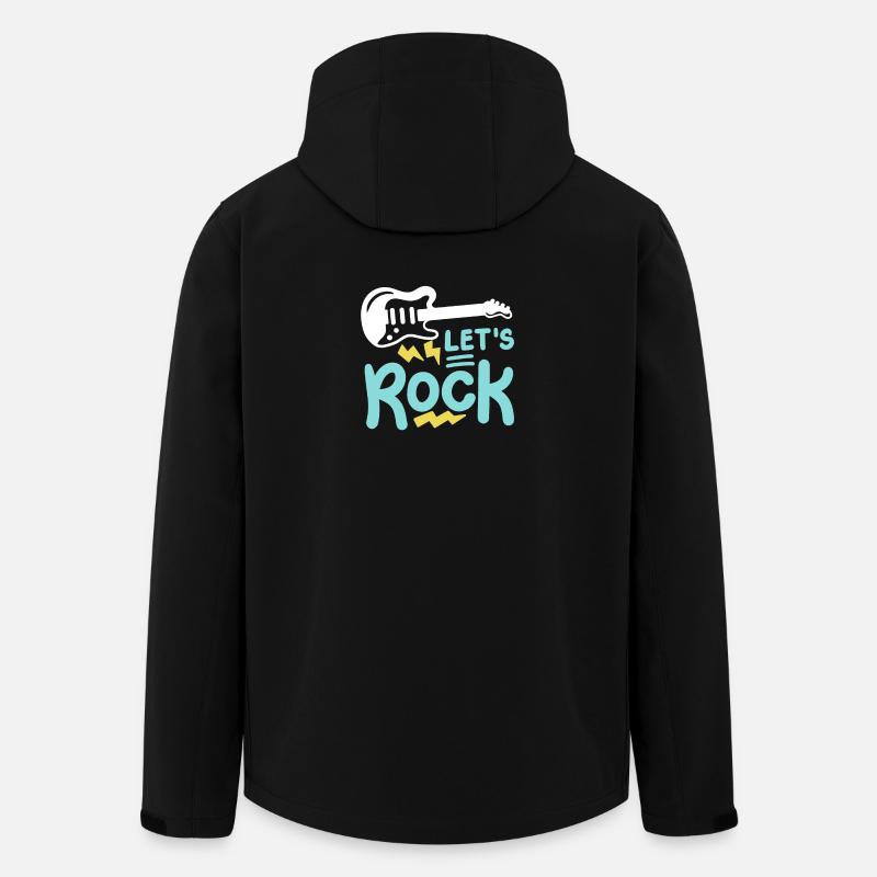 E-Gitarre Gitarrist - Recycelte Männer Softshell-Jacke von Stanley/Stella - Schwarz