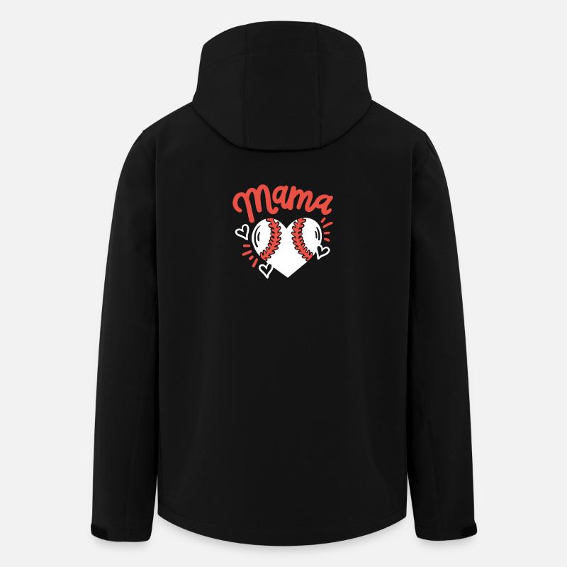 Baseball Mama - Recycelte Männer Softshell-Jacke von Stanley/Stella - Schwarz