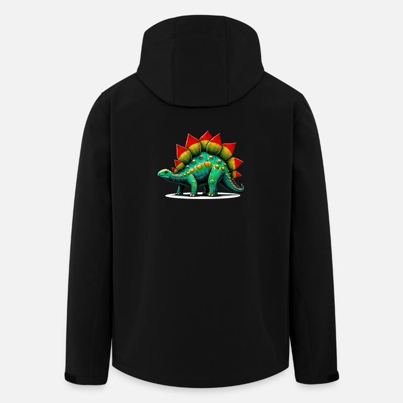 Dinosaurier - Recycelte Männer Softshell-Jacke von Stanley/Stella - Schwarz