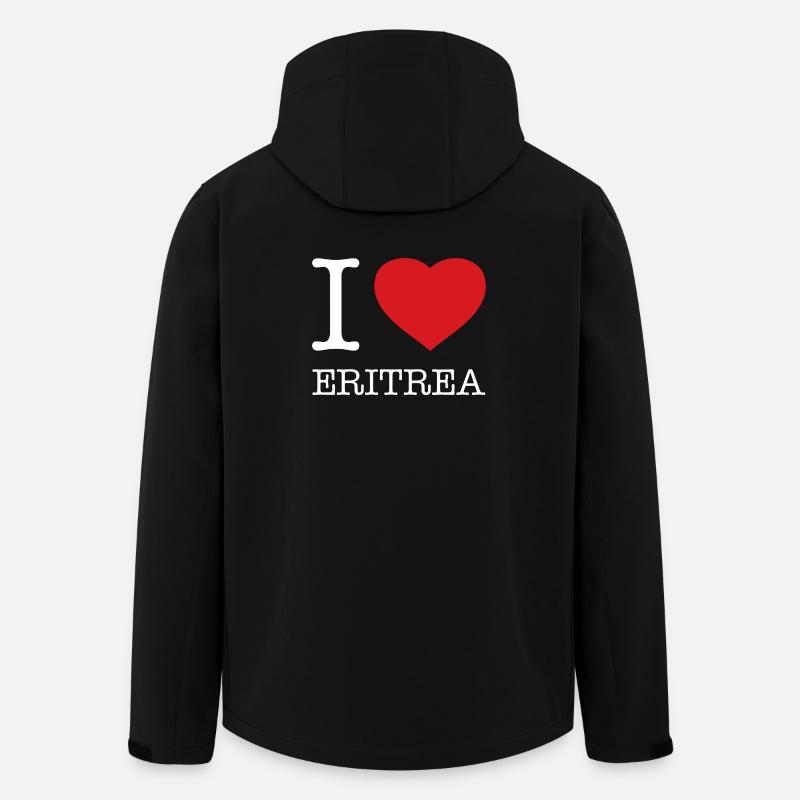 I LOVE ERITREA - Men’s Recycled Softshell Jacket by Stanley/Stella - black